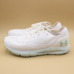 Under Armour HOVR Sonic 3 White Mint green Shoes 3022596-103 Women's Size 8